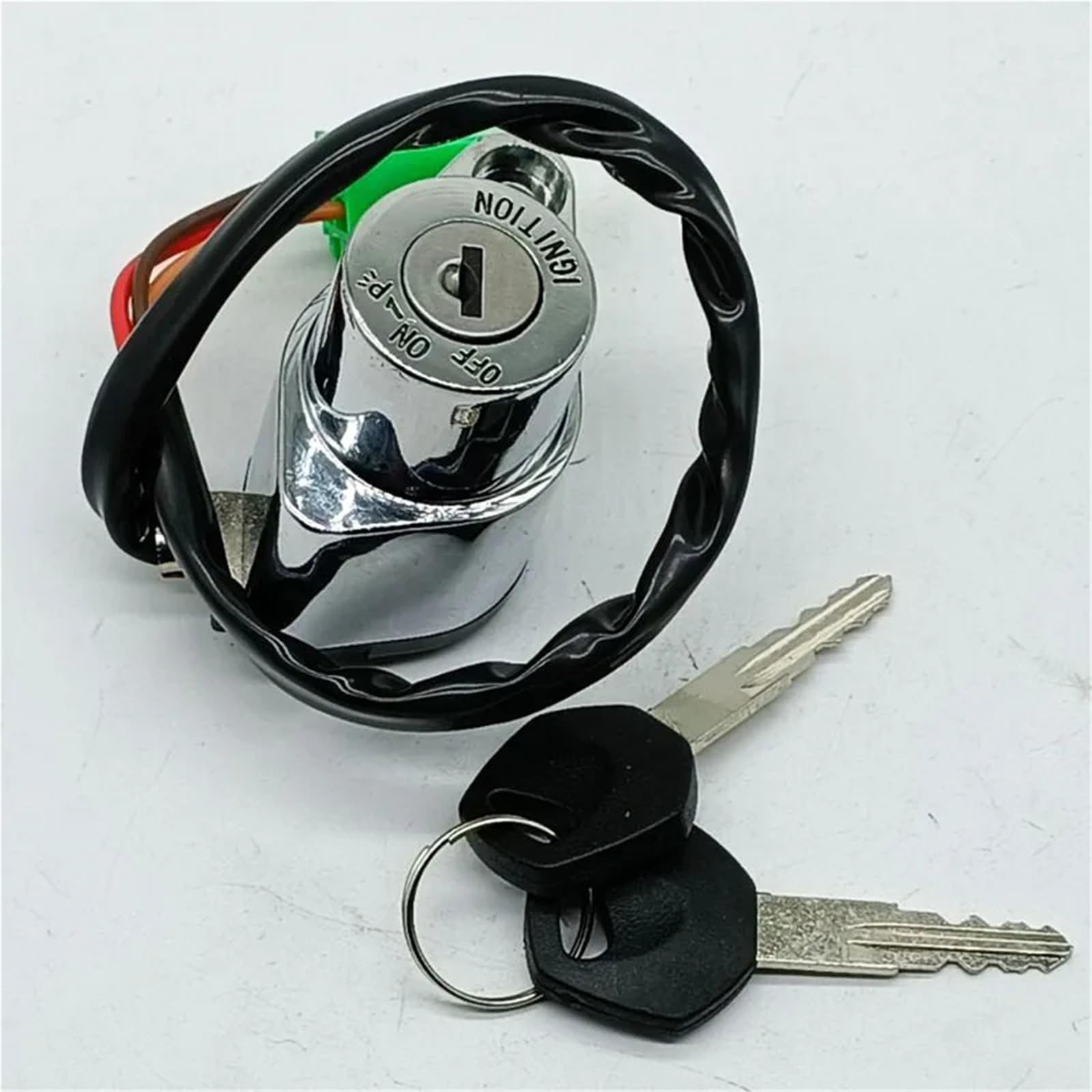 Moto Chiave Accensione Compatibile Con Suzuki Per VS1400 Per Intruder 1400 1987-2004 Set Di Chiavi Di Blocco Interruttore Di Accensione E Avviamento OEM: 37110-38B00 37110-38B01