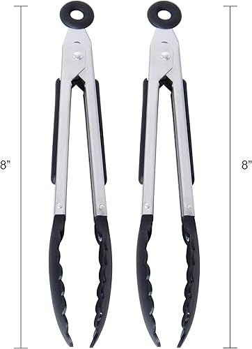 Miniatura 2 de Farberware Juego de 2 pinzas clásicas con punta de nailon, color negro