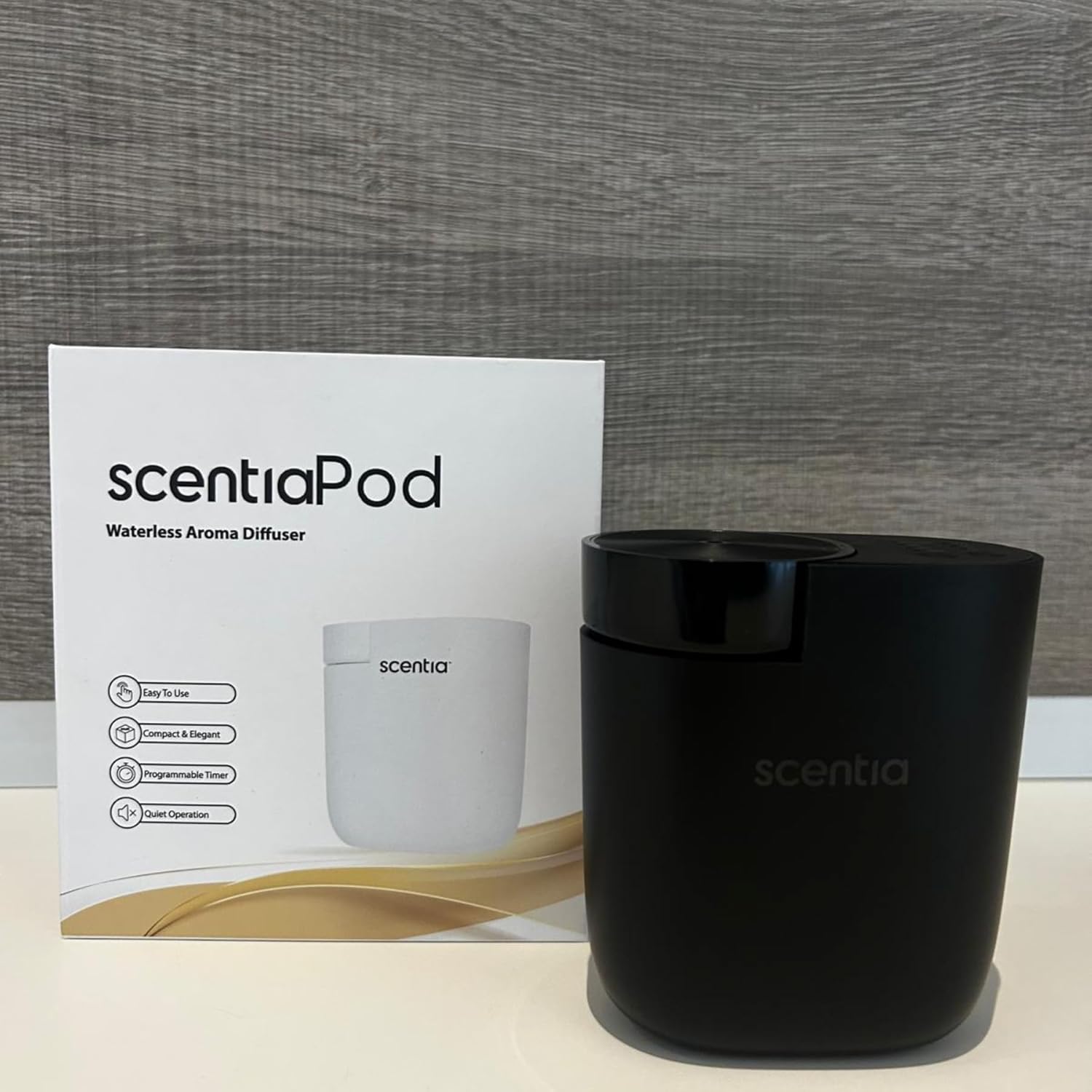 Scentia Waterless Plug-in Scent Diffuser with App Control | Essential Oil Diffuser | Hotel-Inspired Scent Included | 600 Sq. Ft. Coverage | Housewarming Gift | Black - Image 9