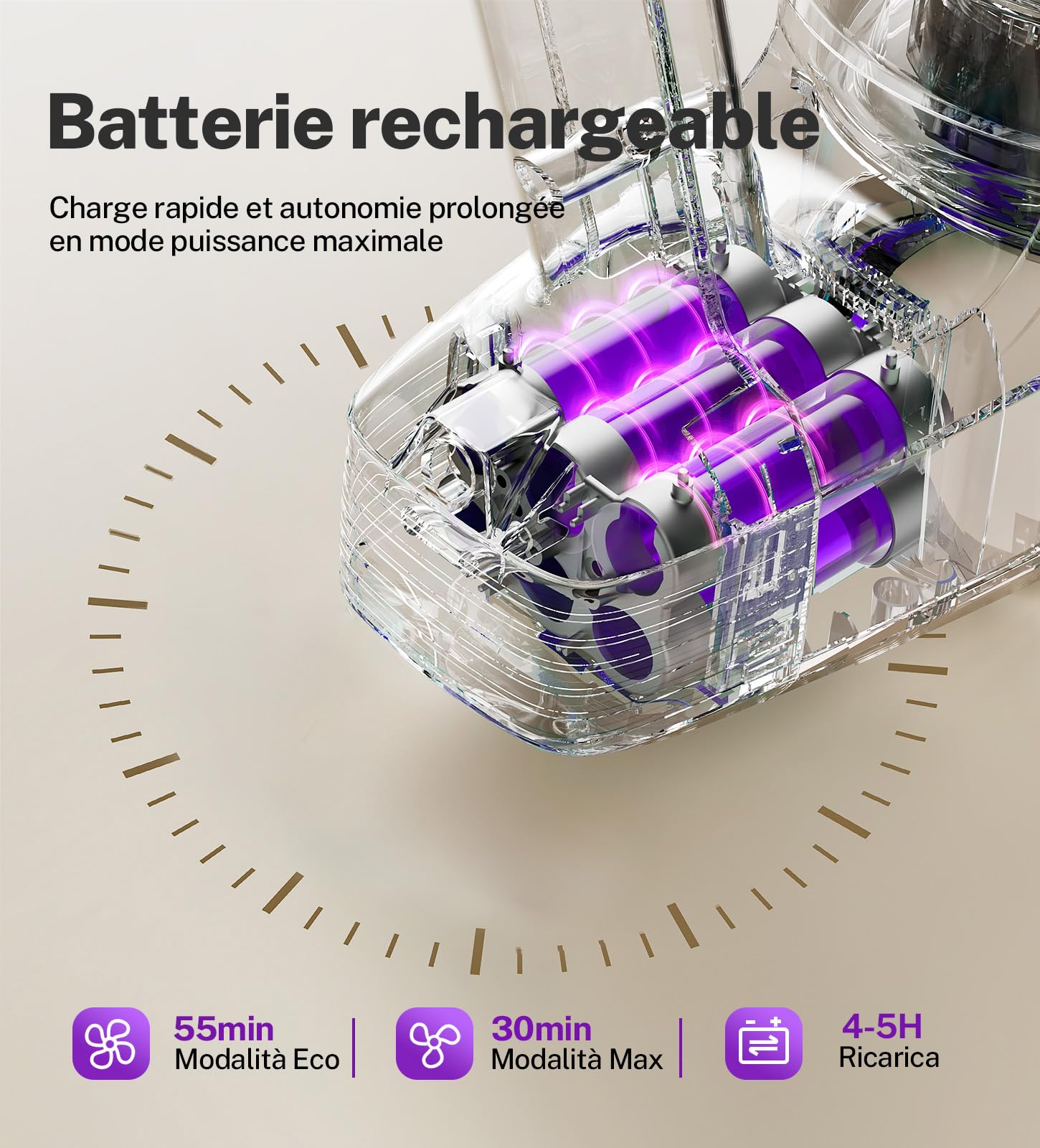 Aspirapolvere Senza Fili, 28KPa/55Min Scopa Elettrica Senza Fili, Spazzola Antigroviglio e Autoportante, Aspirapolvere Senza Filo ultraleggero, Aspirapolvere Potente per Pavimenti/Tappeti/Peli Animali