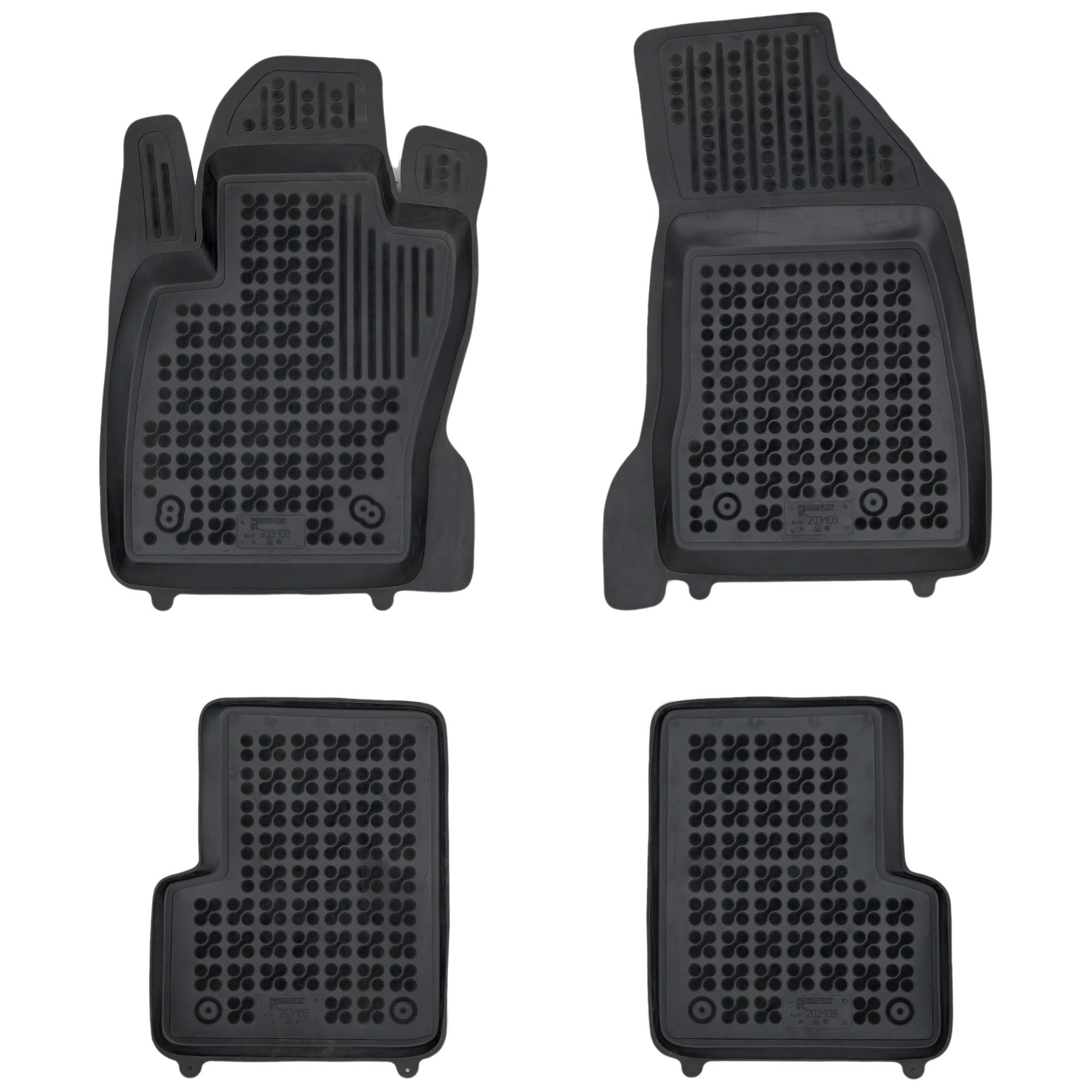 M MOTOS Alfombrillas de Goma para Jeep Renegade Desde 2021 Mejora la Comodidad de Tus Viajes con la Alfombrilla Antideslizante para Coche - Alfombrillas para Coche para Todo Tipo de Clima, protección