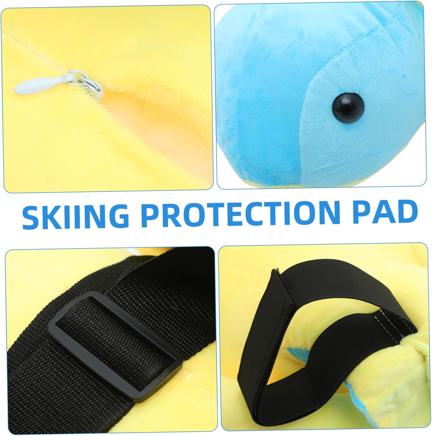 BESPORTBLE Skiing Butt Protector for Adults and Adorable Turtle Cushion for Outdoor Sports Impact-Resistant Hip Pad for Ice Skating and Snowboarding