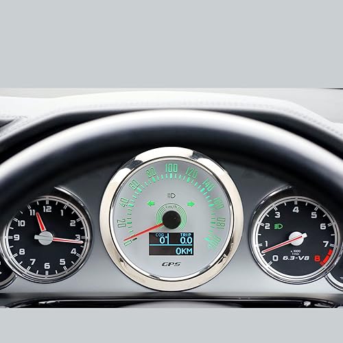 Miniatura 5 de Velocímetro GPS 3 en 1 tacómetro GPS 200MPH 3.346 in 932V 7 colores retroiluminado antivaho universal para barco, coche, caravana, motocicleta