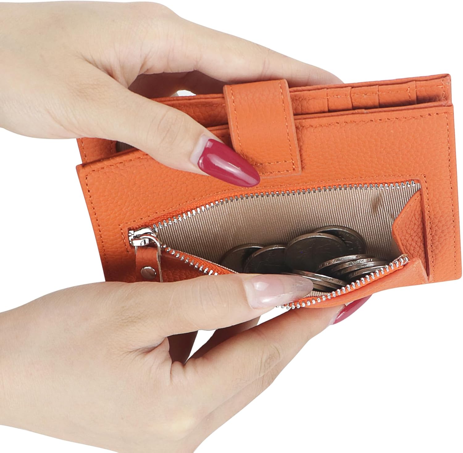 Royal Bagger RFID Passport Wallet for Women, Genuine Leather Travel Wallet with Card Holder & SIM Card Pin Tool, Compact Passport Holder 3220 (Flax Blue)