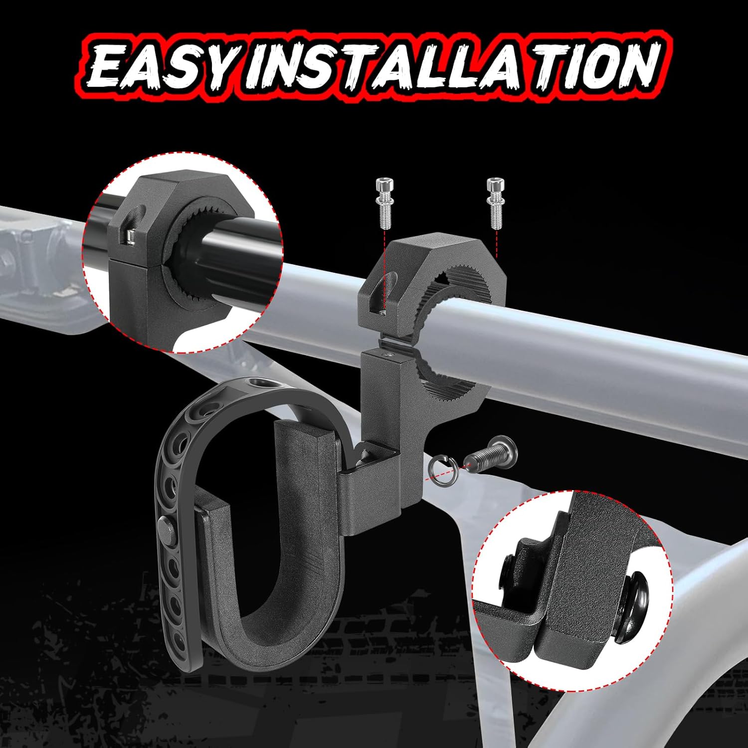 UTV Gun Rack + LED Dome Light