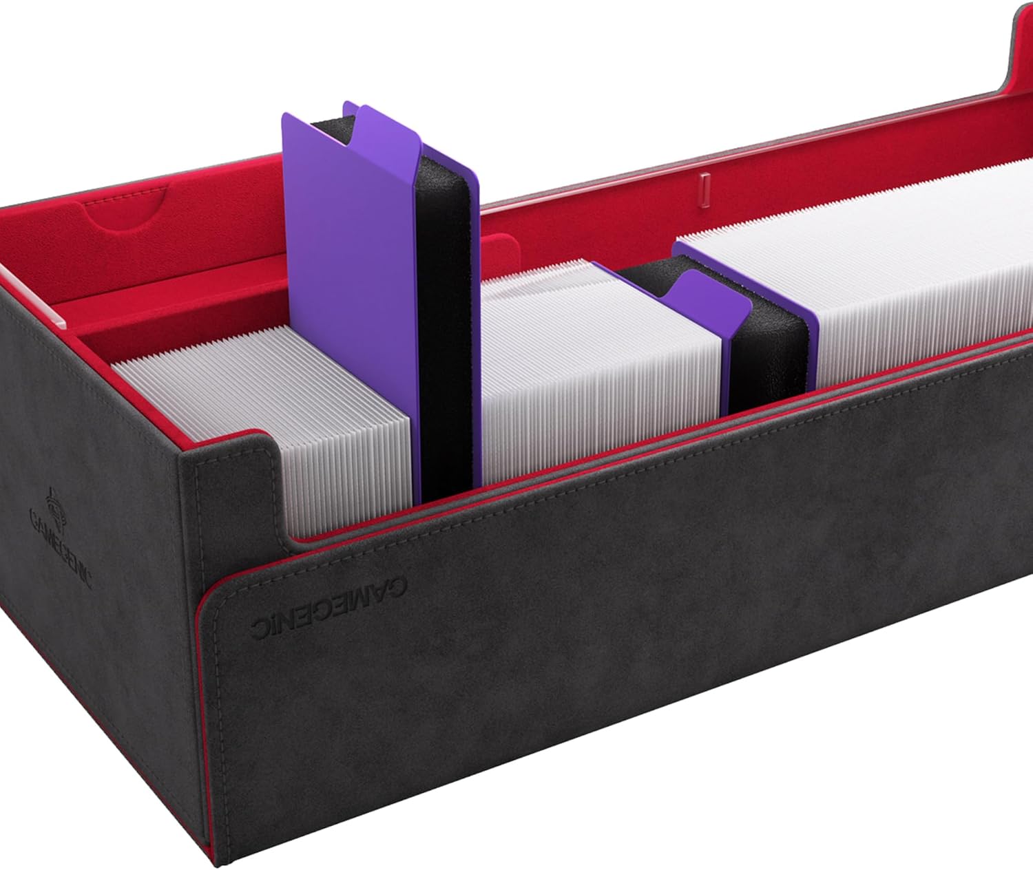 Gamegenic Sizemorph Divider - The Ultimate Card Game Organizer and Deck Box Spacer! Highly Flexible Card Divider, Perfect for TCGs, LCGs, Board Games and Card Games, Purple Color, Made