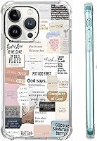 Vista 40 de Cubierta de Teléfono con Versículos de la Biblia y Citas Cristianas de Jesús en Collage, Funda Protectora Suave de TPU de Moda para iPhone 16 Pro, #1