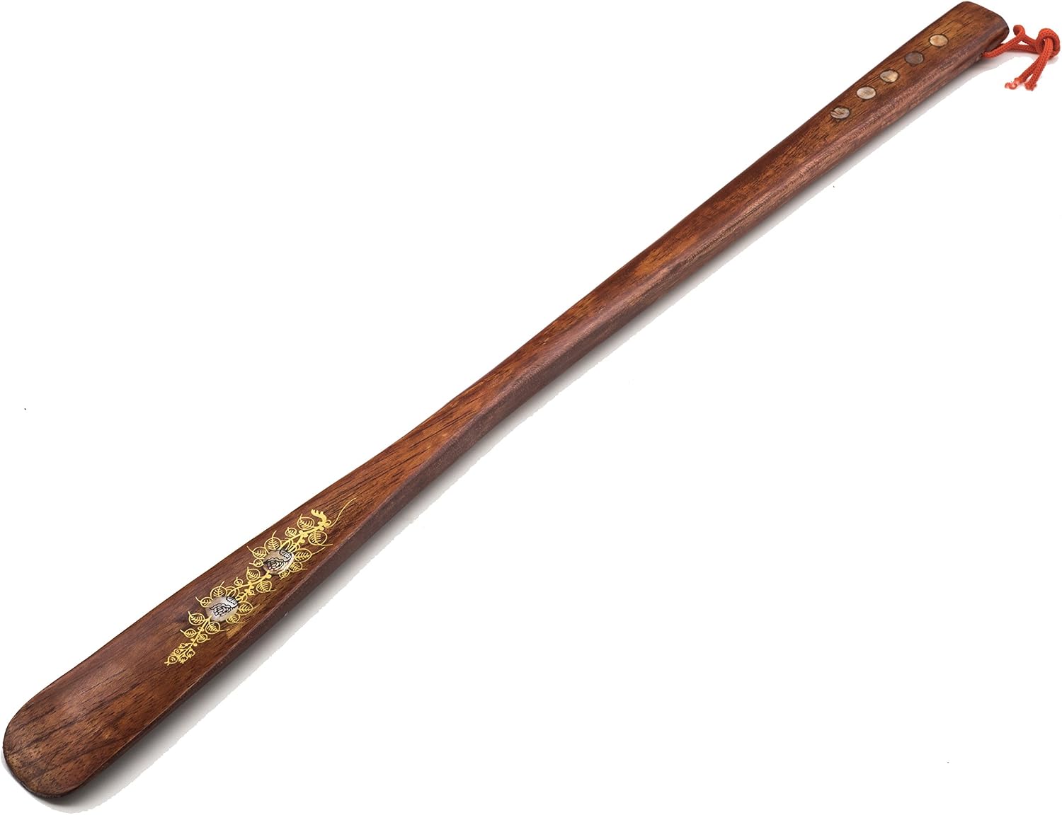 Vietnam Redwood Shoe Horn, Long Handle Wooden Shoe Slider Stick