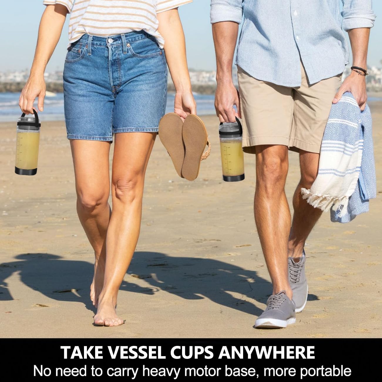 3 Pieces Blender Replacement Parts for Ninja Blast BC151 BC100 CL155 Series, 18oz Blending Vessel Cup with Sip Lid & Bottom Cap Compatible with Ninja Blast Portable Personal Blender