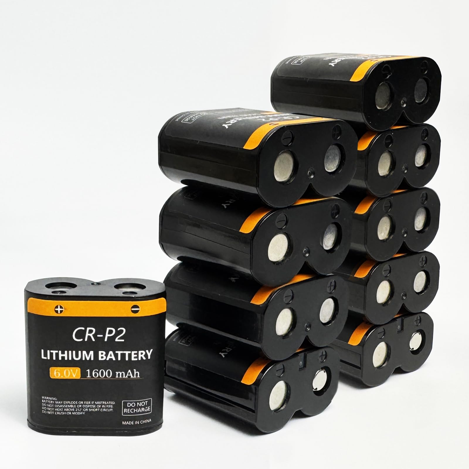 Fwioaor 6V CR-P2 Battery,2025 New Upgrades Lithium Photo Battery Replaces 223A,2CR-P2,EL223AP and DL223A 1600mAh Batteries(10-Pack)