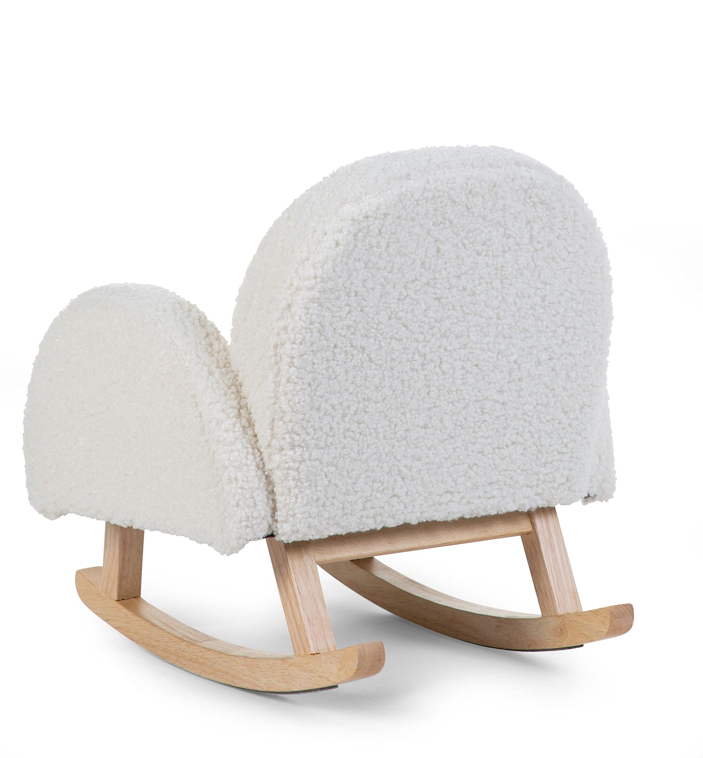 Childhome, Fauteuil À Bascule pour Enfant, Teddy Blanc