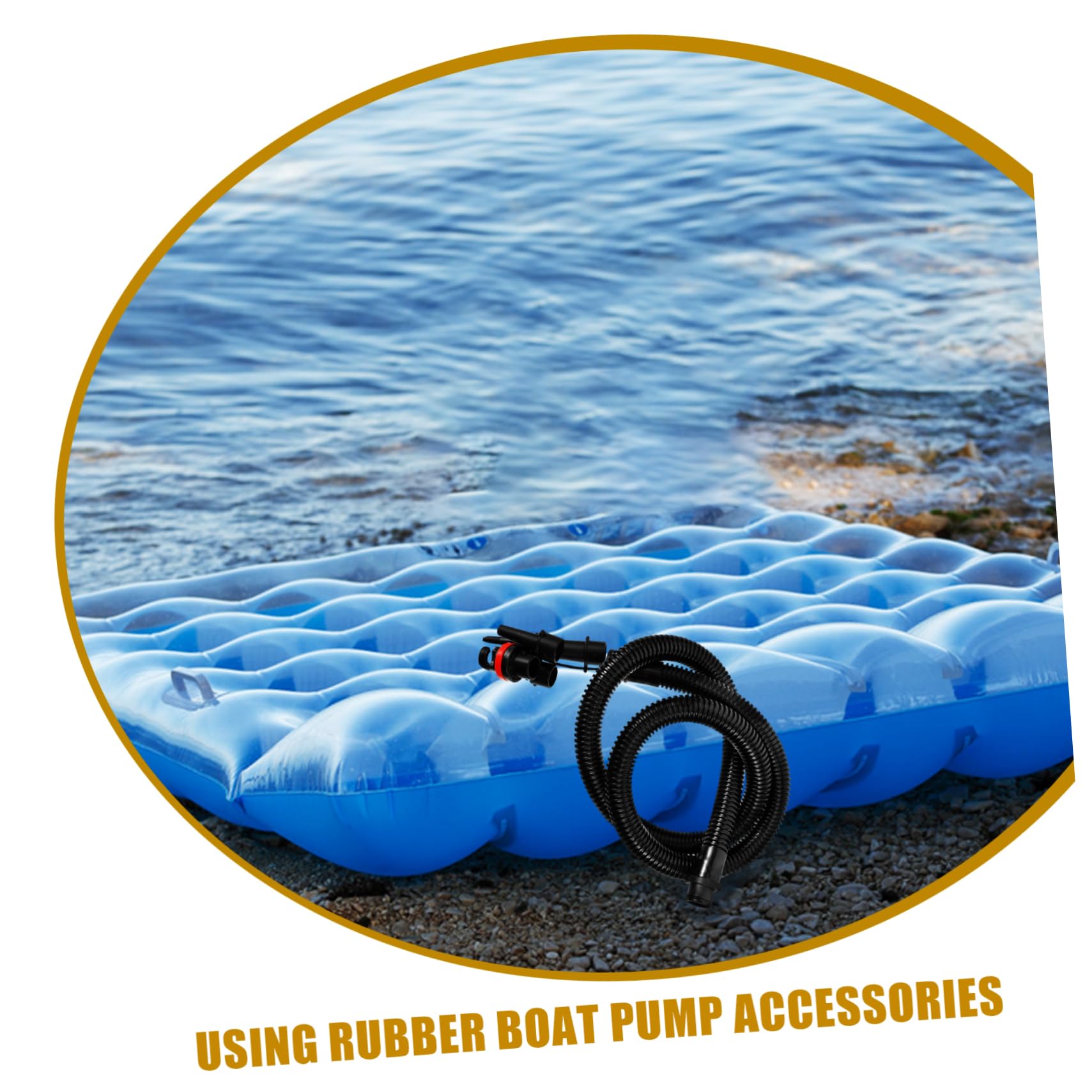 Sosoport Accesorios De La De Aire Camas Inflables Kayaks Inflable Manguera del Compresor De Aire Manguera De Inflador De Kayak De Plástico Válvula De Kayak Conectar La Manguera