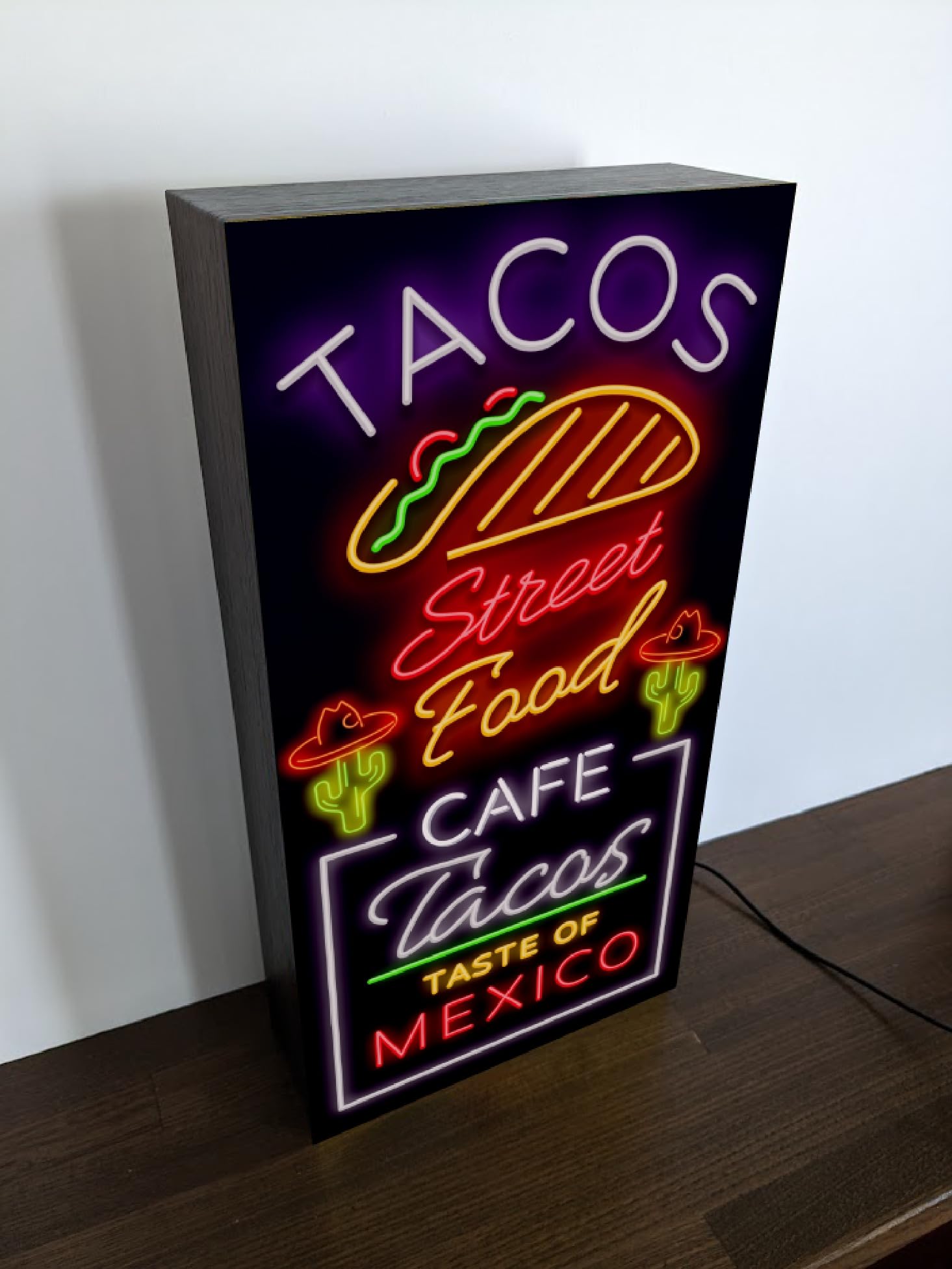 メキシカン ネオン タコス レストラン サイン 看板 雑貨 ビール BAR Lサイズ】メキシコ メキシカン メキシコ料理 タコス ビール