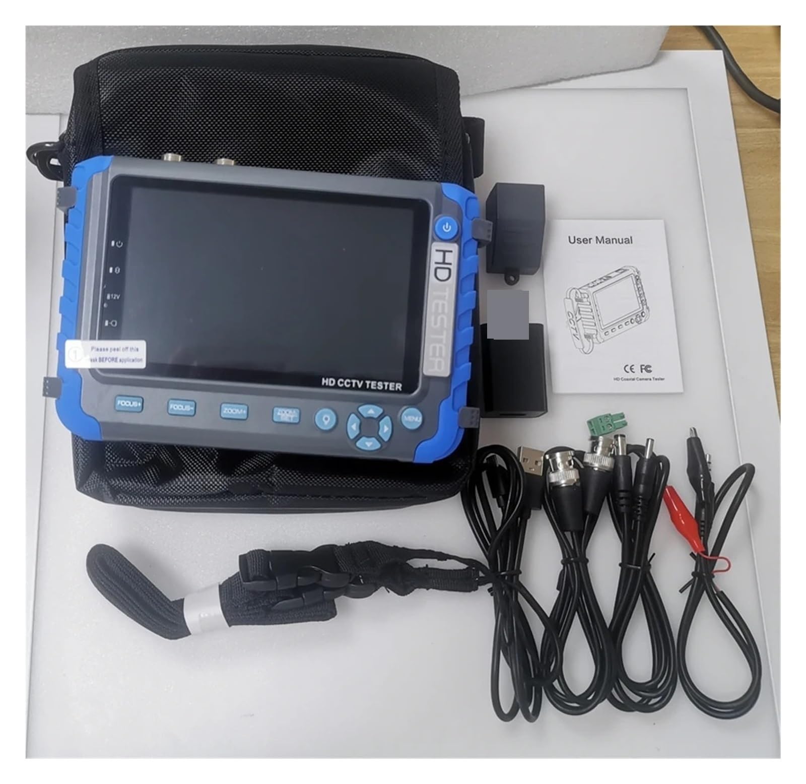 IV8W/8C/IV5 TFT LCD HD 8MP TVI AHD CVI CVBS In Einem CCTV Tester Analog Sicherheit Kamera Tester Monitor Handgelenk Design Test Tool(8C no HDMI VGA)