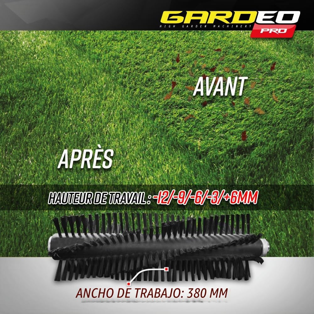 Barredora para césped sintético 1600 W - 38 cm