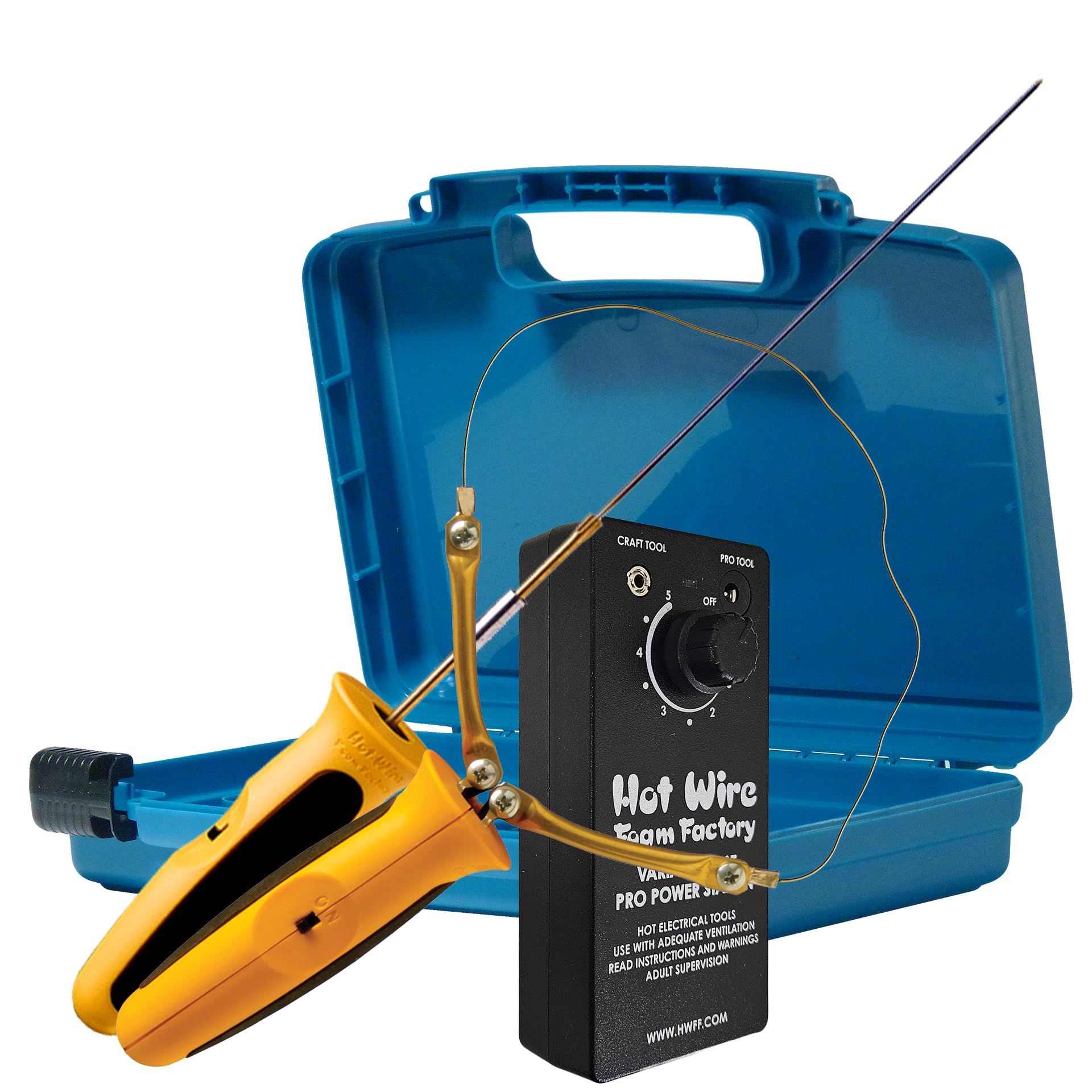 Pro 6 Inch Hot Knife & Freehand Router Foam Cutting Kit | Cuts EPS Foam, XPS, Styrofoam, & Polystyrene | Made in the USA