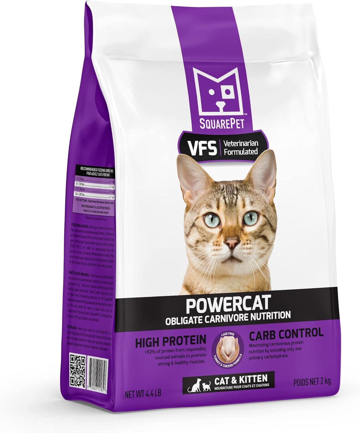SquarePet - VFS® Powercat™ Turkey & Chicken Feline 4.4lb