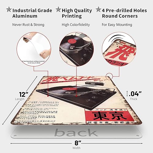 Miniatura 2 de Fashion Photography Tin Sign Retro Music Poster Aesthetic Room Decor 90s Retro  Metal Sign For Bars, Rooms & Aesthetic Walls, Unique Gift For Music