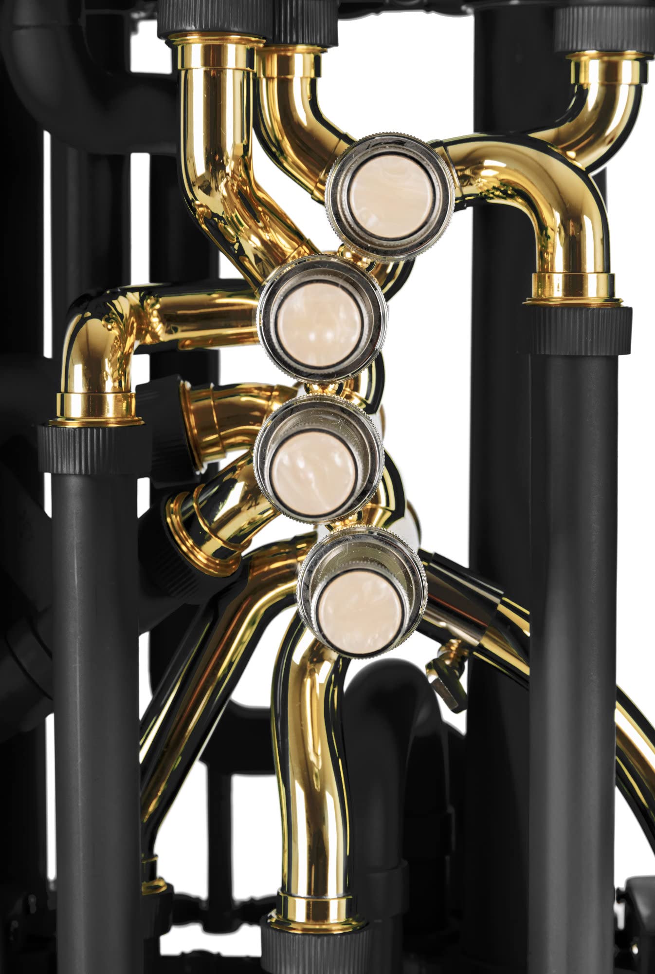 Classic Cantabile MardiBrass Tuba Bb en plastique - Extrêmement légère & très stable - Corps en ABS plastique - Soudure et mécanisme en laiton - avec housse et embouchure - Couleur : noir mat