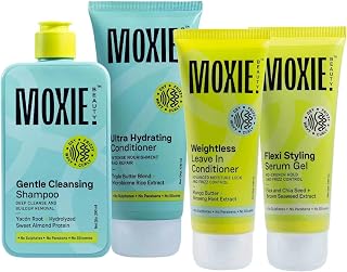 Moxie Beauty Wavy Routine Set | Boosts Definition & Retains 96% Moisture | Gentle Cleansing Shampoo (200ml), Ultra Hydrati... Price In India