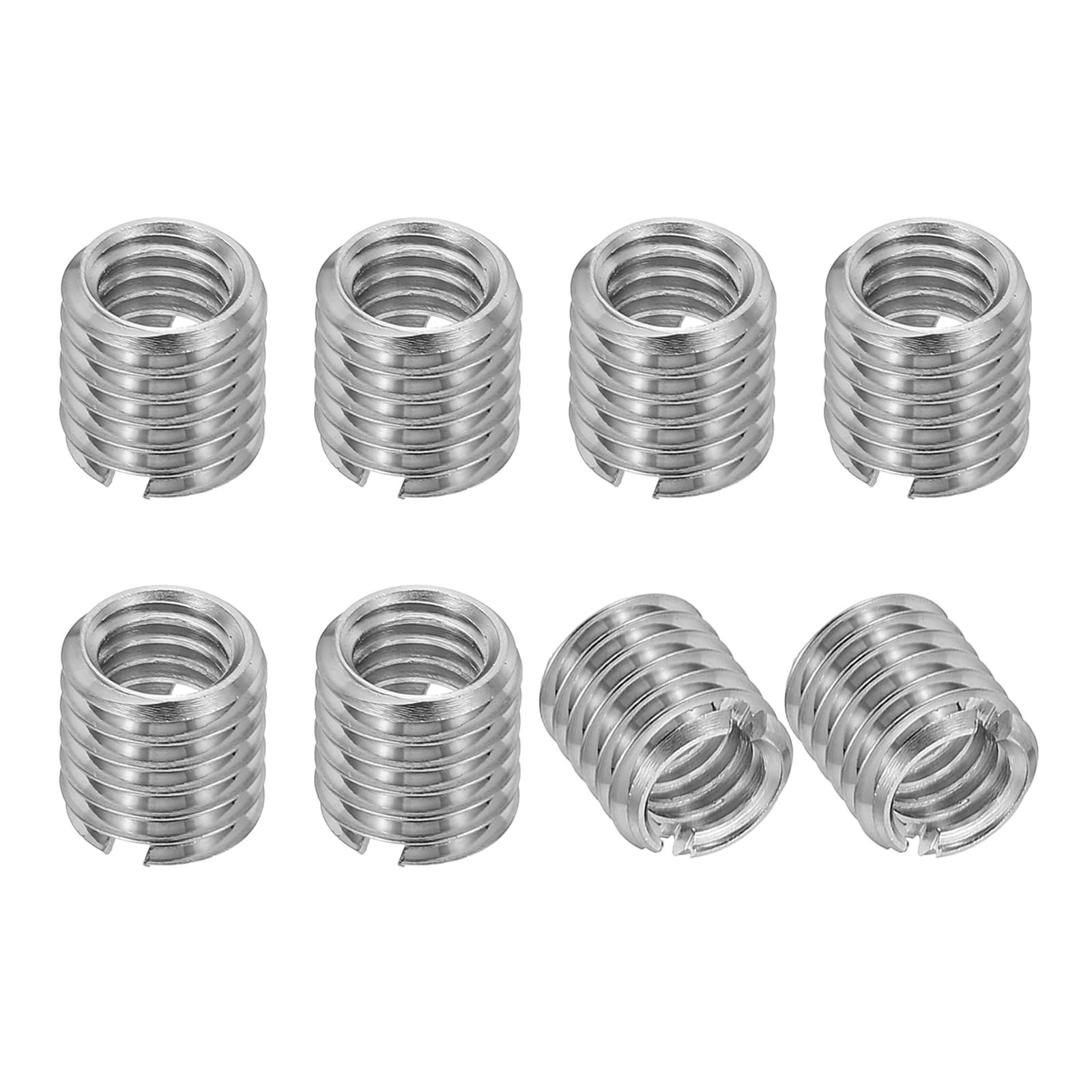 PATIKIL 316 Stainless Steel Thread Adapters Sleeve Reducing Nut, 8 Pcs M8 x 1.25 Male to M6 x 1 Female Repairing Insert Nut Screw Reducer Conversion Fastener 8mm โ image 1