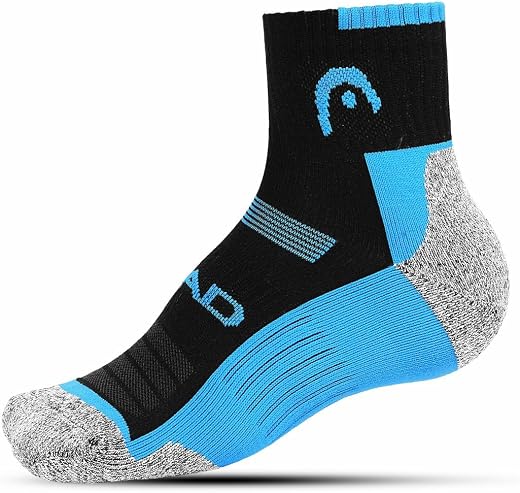 HEAD HSK-85 Unisex Ankle Socks | Sweat-Wicking | Ideal for Tennis, Gym, Running, Casual Wear | Arch Support | Material: Co...