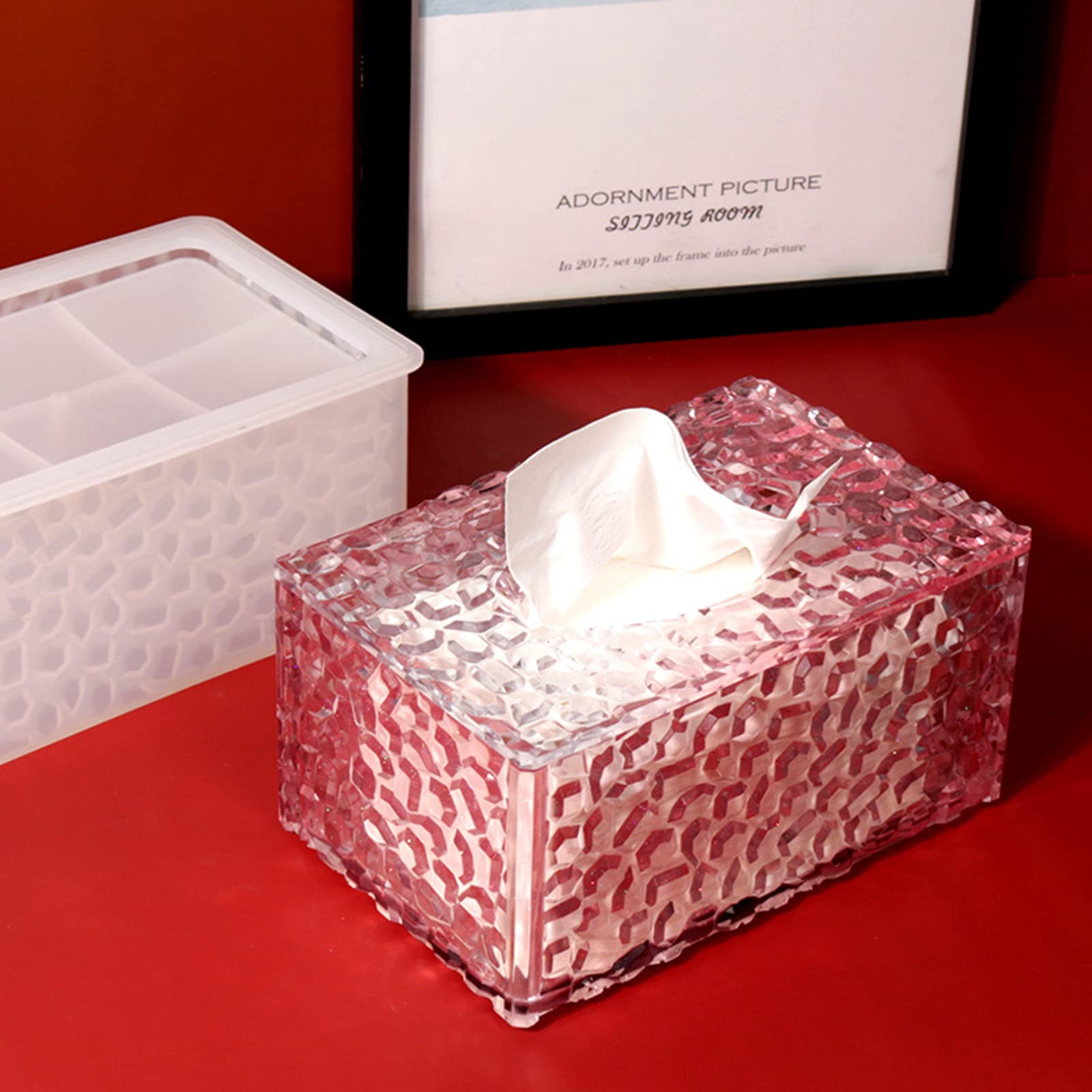 Harz Aufbewahrungsbox Formen, Silikonharz Box Formen, rechteckig, Epoxidguss für Schmuck, Trinket Behälter, Schmuckset, Silikon
