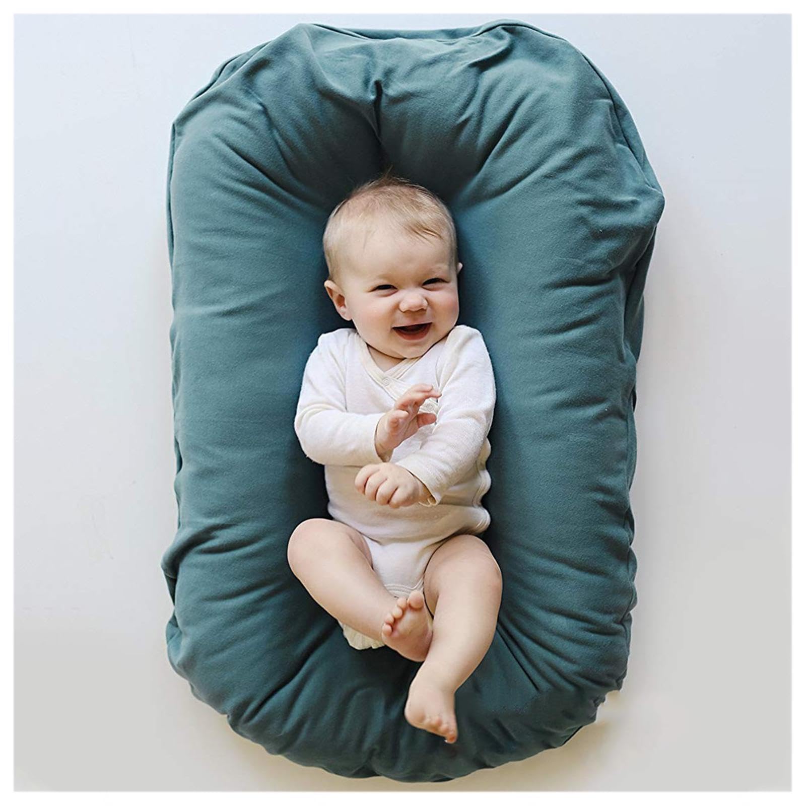 Cama para Bebé, Puro Algodón Reductor Bebe Múltiples Estilos Plegable Reductor Cuna Viajar,Lightblue