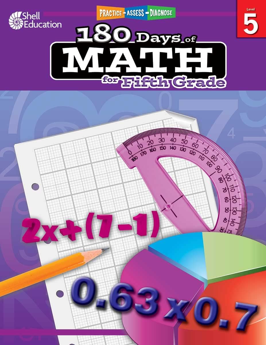 180 Days™: Math for Fifth Grade: Practice, Assess, Diagnose