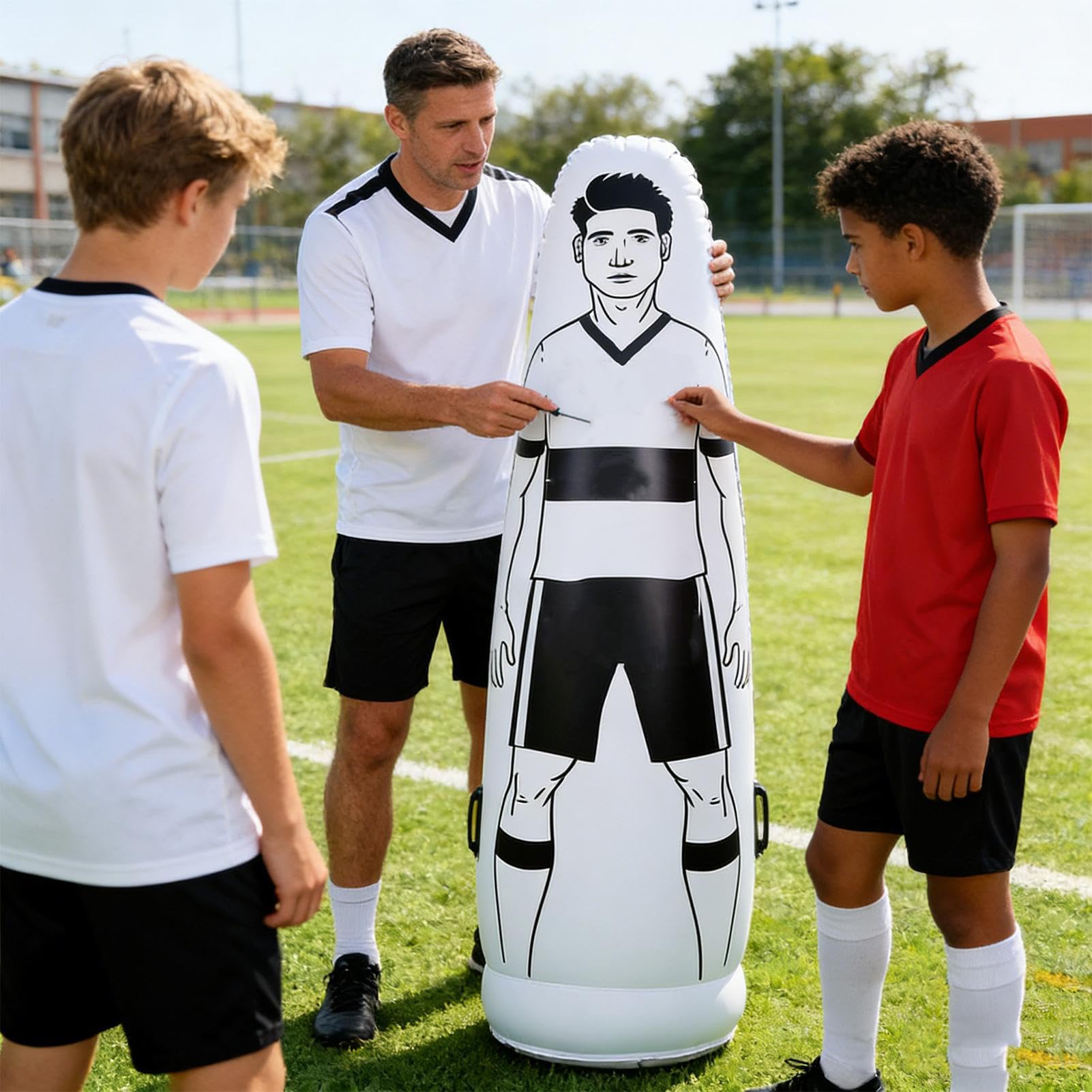 Muro de Entrenamiento de Fútbol Defensor, Práctica de Agilidad con PVC Portátil y Resistente, Muro de Práctica para Portero y Defensa, para Profesionales, Aficionados y