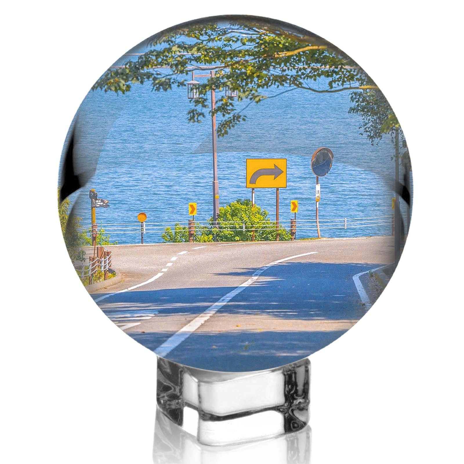 RORPOIR Sfera di Cristallo da 60 Mm per Fotografia in Massiccio per Meditazione Decorazione Feng Shui Accessorio Unico per Casa E Ufficio