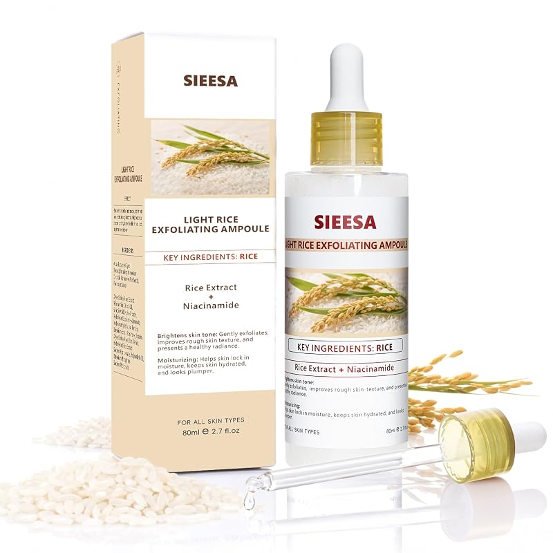 Ampola esfoliante Peel Shot Glow White Rice sunohyesla, fórmula com extrato de arroz fermentado, 80 mL