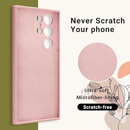 Miniatura 6 de MINSCOSE Funda compatible con Samsung Galaxy S23 Ultra, diseño floral colorido y floral, de silicona suave, delgada y femenina, funda protectora a