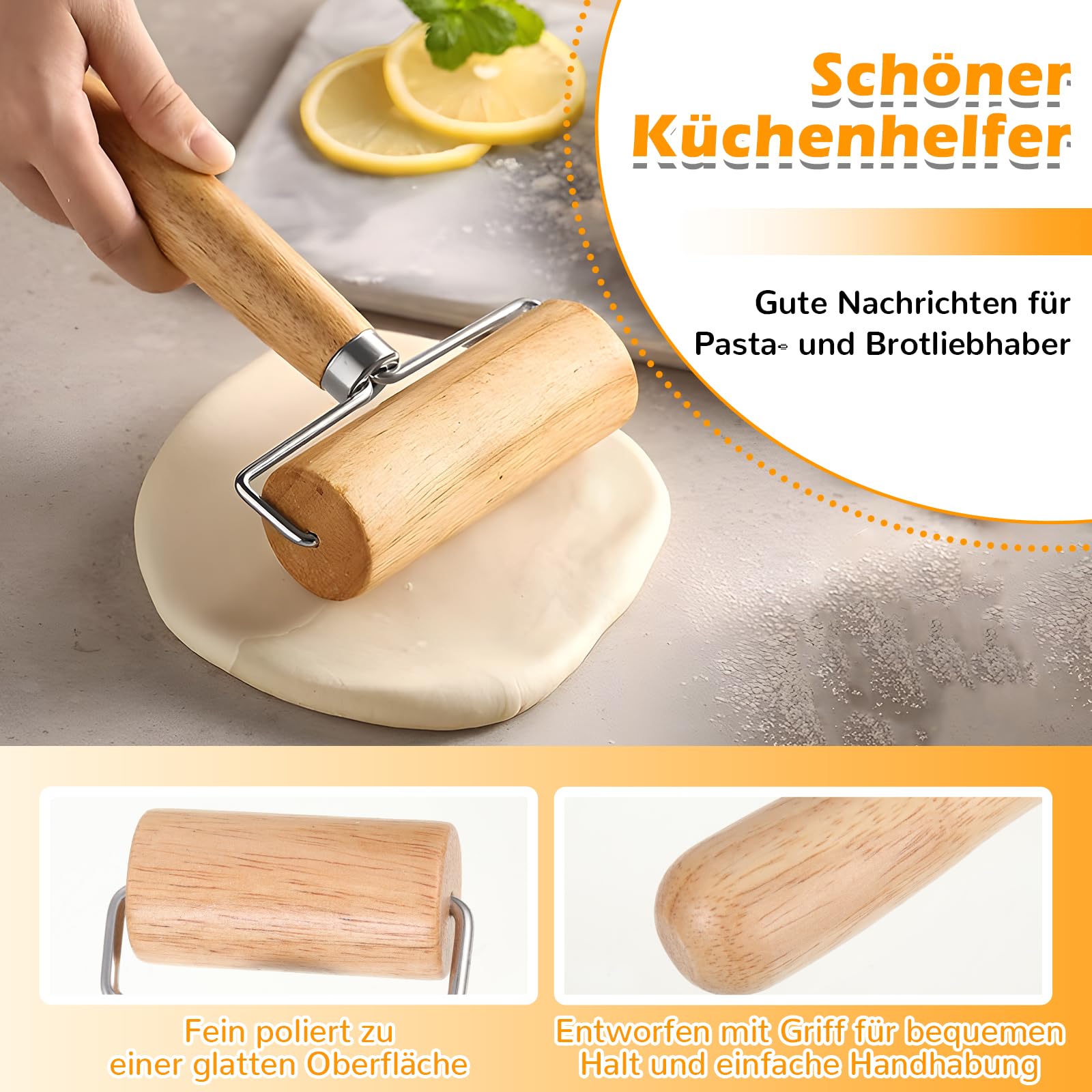 Mattarello In Legno Con Manico, Piccolo Mattarello Per Pizza Mattarello Antiaderente Per Pasticceria Mattarello Per Pasta Utensile Da Cucina Per Dolci Pizza Biscotti E Altro Ancora 90420232
