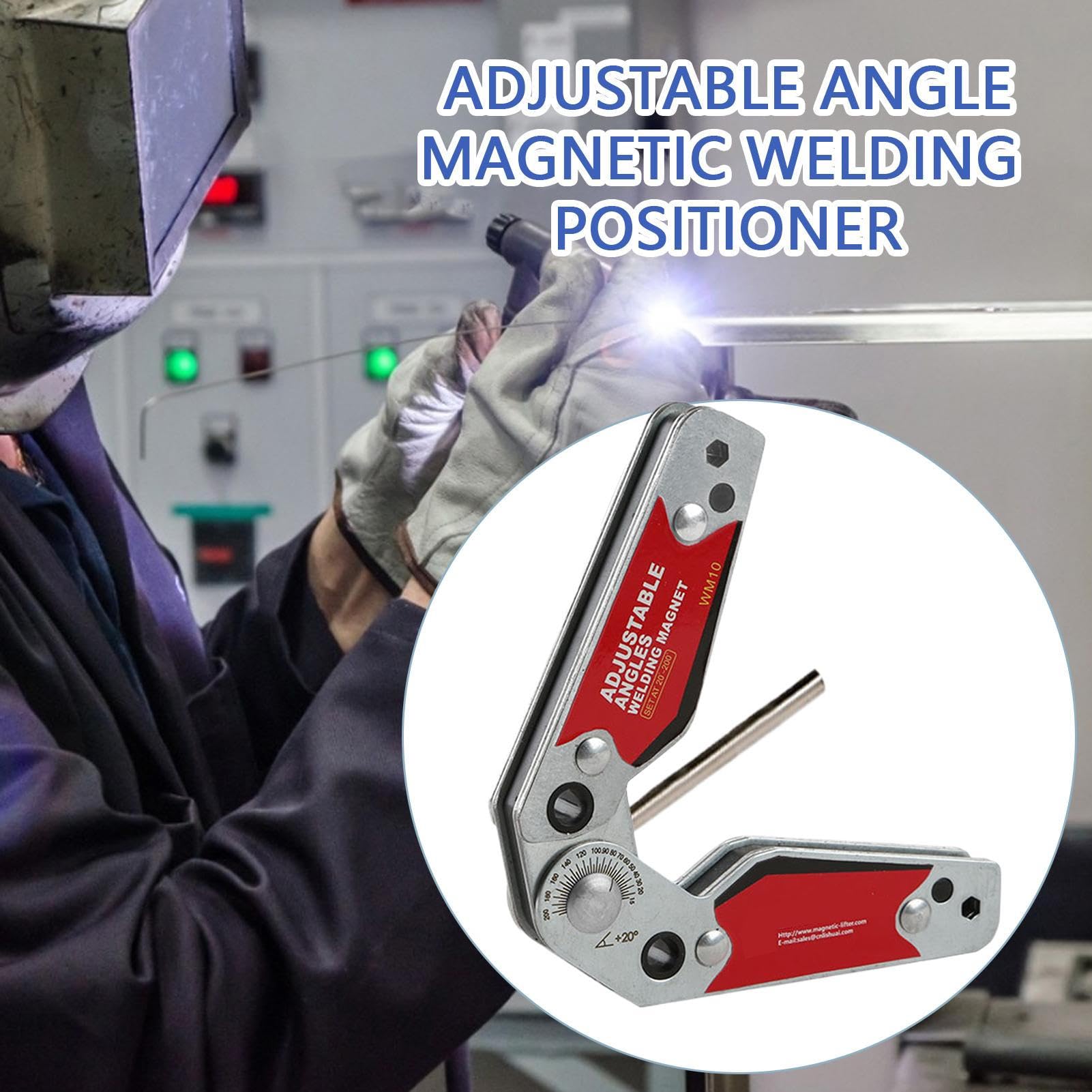 Posicionador de soldadura magnética - posicionamiento y fijación, abrazadera de soldadura para posicionamiento | Accesorio ajustable para metalurgia, soldadura, taller y garaje