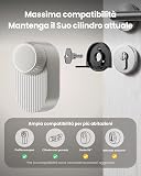 SwitchBot Lock Ultra Max con SwitchBot Tastierino Vision Pro, riconoscimento 3D di volto e vene del palmo, sblocco in 1,1 s, facile installazione, autonomia 9 mesi, accesso remoto e Matter - 3