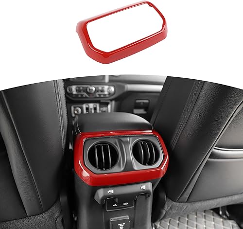 RT-TCZ Cubierta de ventilación para asiento trasero de aire acondicionado, cubierta de ventilación de panel de ABS, accesorios interiores para Jeep