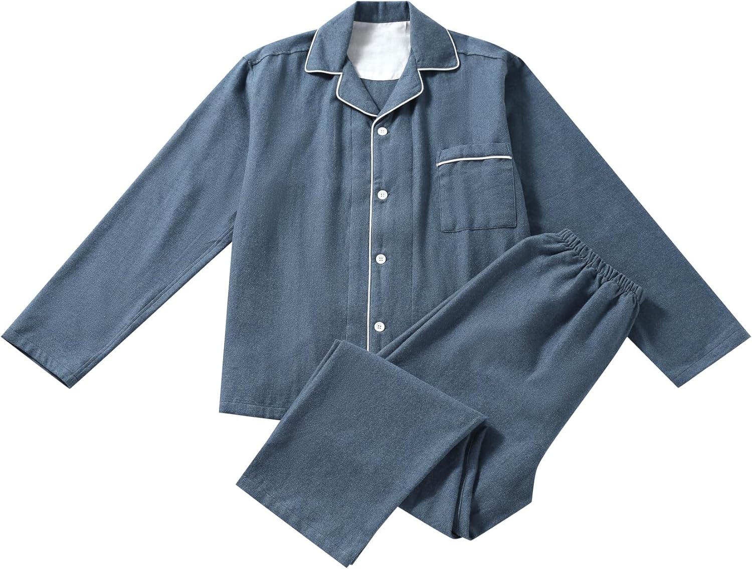 Ealmenn] パジャマ メンズ 長袖 前開き 二重 上下 セット レディース 吸汗速乾 肌に優しい 柔らかい 温かい ルームウ 和晒二重ガーゼパジャマ  レディース LL -柔らかくて締め付けがないからストレスなく眠れる、和晒ガーゼのパジャマ - スタイルストア [Ealmenn] パジャマ メンズ 長袖 前開き 二重 上下 セット レディース 吸汗速乾 肌に優しい 柔らかい 温かい ルームウ