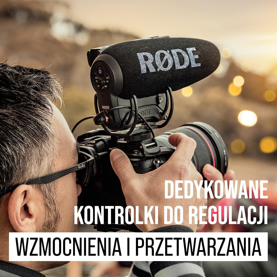 RØDE Microphones VideoMic Pro+ Kompaktowy Mikrofon Kierunkowy na Aparat, Czarny