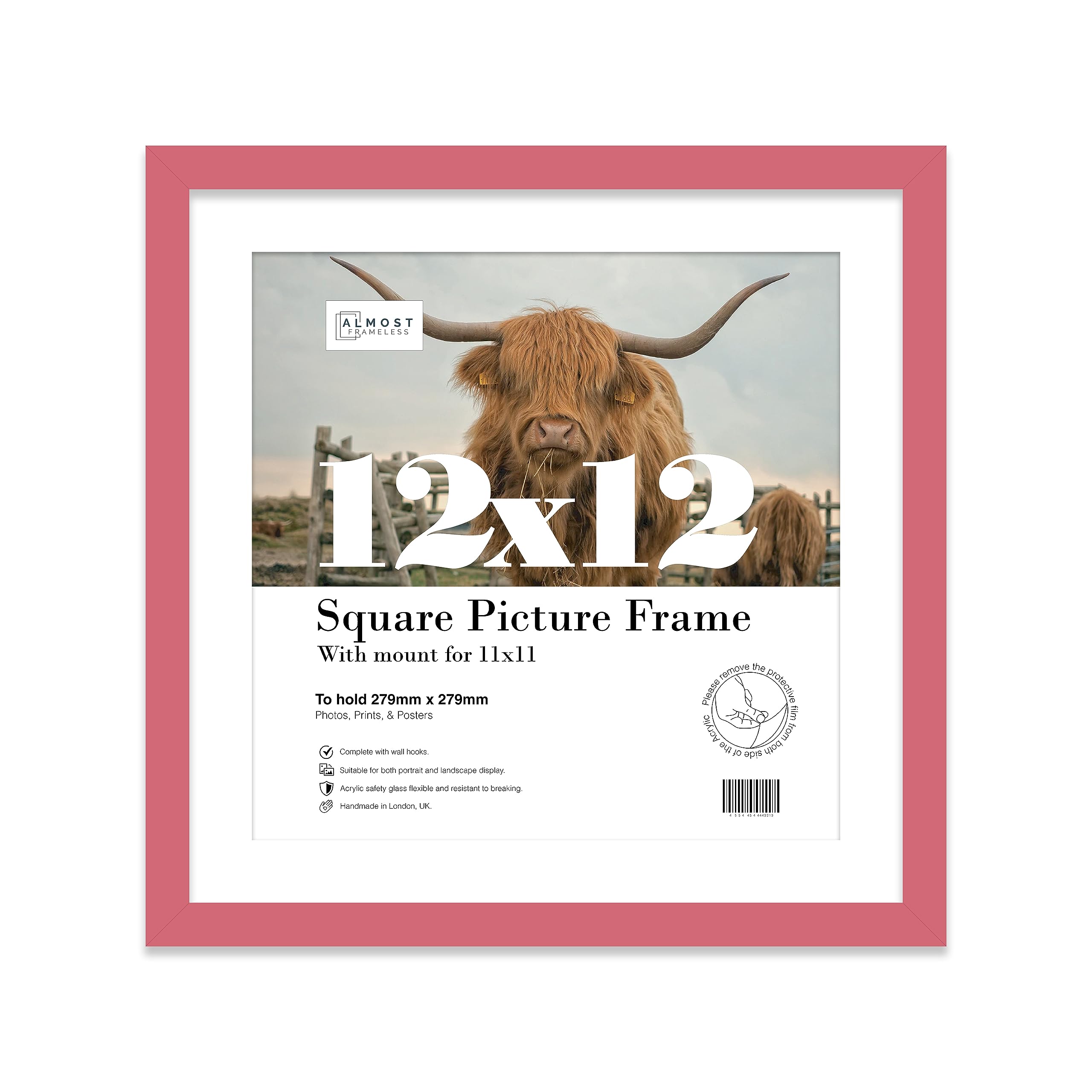 7X7" Mint Green Picture Frame7X7" Square Frame With 6X6" Mount For 7X7"/6X6" Pictures Moderrn Style Thin Edge1 Pack from B&Q