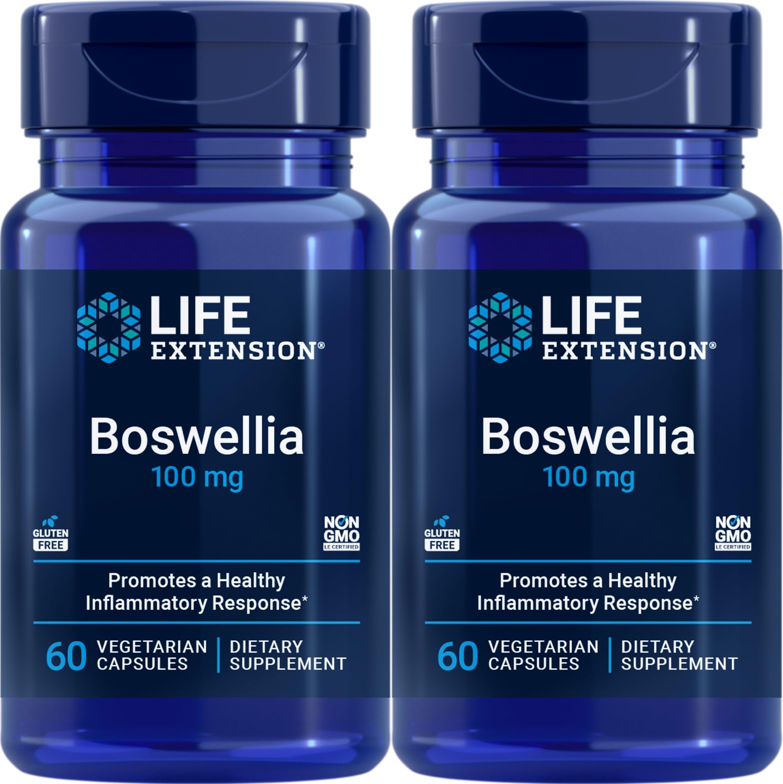 Life Extension 5-LOX Inhibitor with AprèsFlex 100 mg, 60 Vegetarian Capsules (Pack of 2)