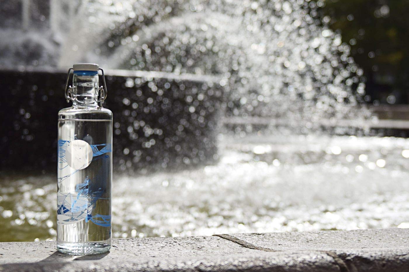 soulbottles 1,0 l • Souldiver • Botella de cristal • Vegana, sin plástico, sostenible