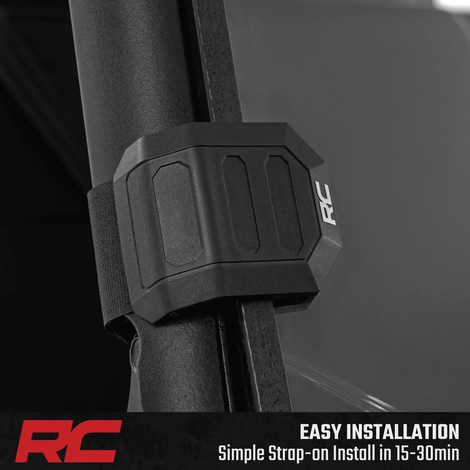 Rough Country Vented Full Windshield for Segway UT10 P - Scratch-Resistant 1/4" Polycarbonate, Adjustable Airflow, Roof Compatible