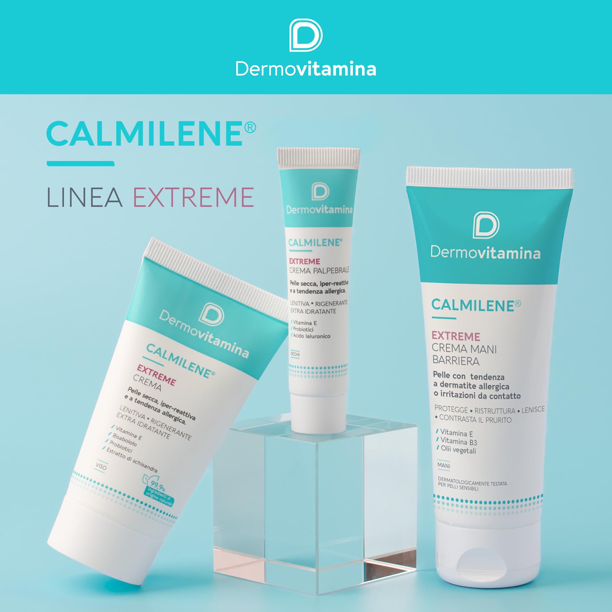 Dermovitamina Calmilene Extreme Crema Mani Barriera - Protezione per Pelle Sensibile e Irritata - Crema Mani Riparatrice - Con Vitamina E, Vitamina B3 e Oli Vegetali - 75ml