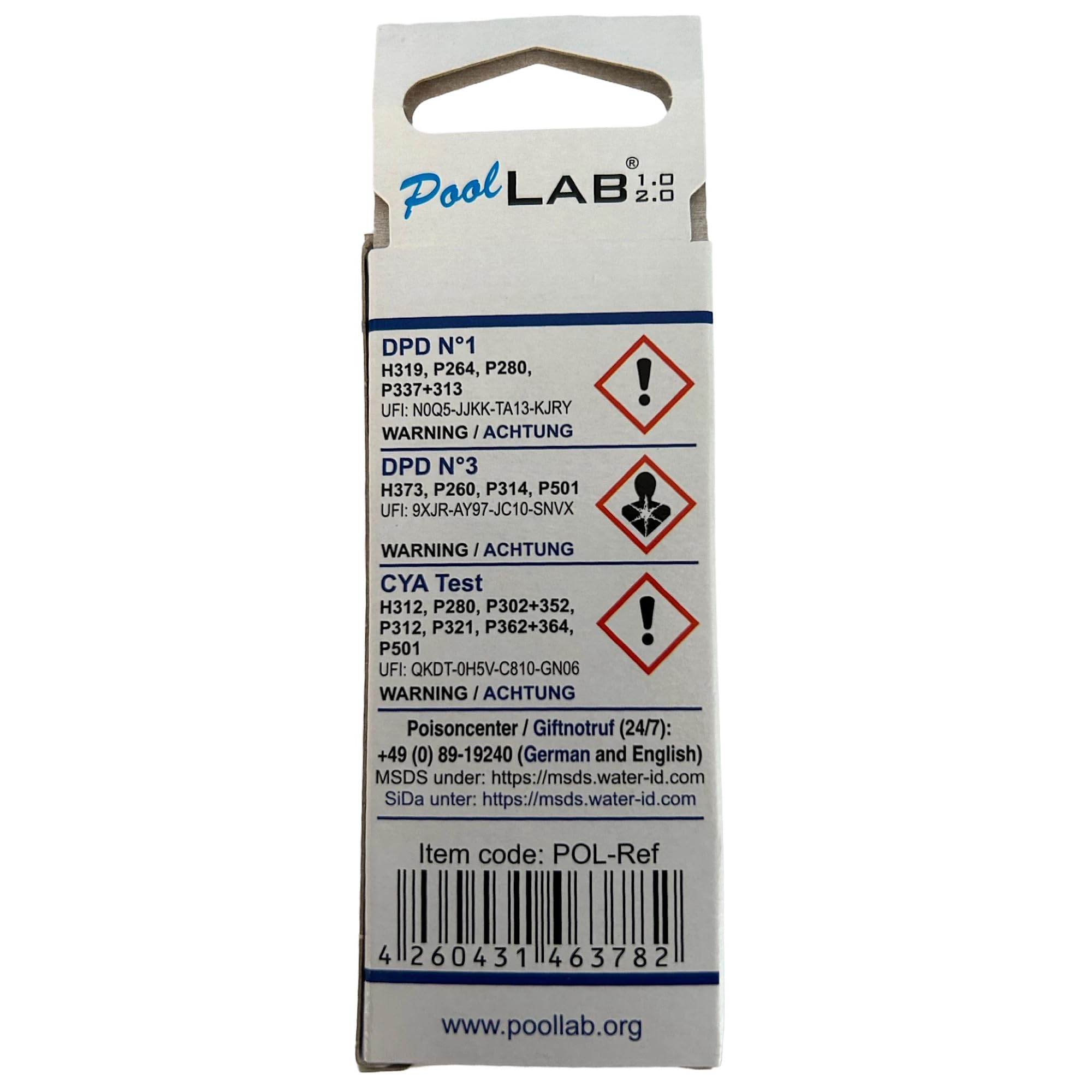 MediMuc Special Edition : PoolLAB® Version 1.0 Testeur d'eau électronique 13 en 1 avec 70 comprimés de test et pack de recharge supplémentaire