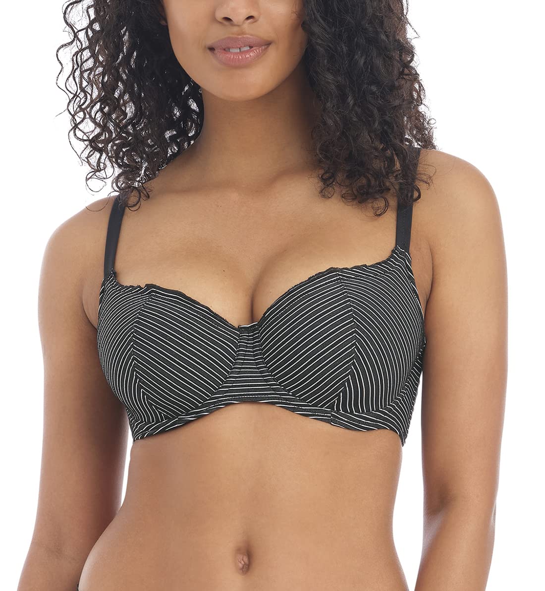 Freya Ocean Calling Sweetheart Bikini Top Midnight Black 34G