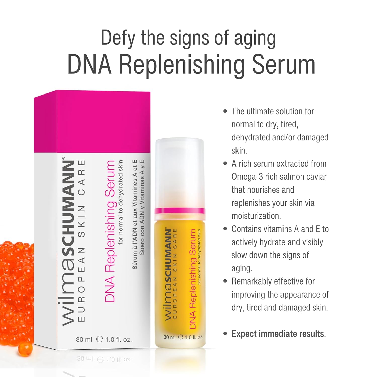 Wilma Schumann DNA Replenishing Serum for Face, Nourishing Facial Serum, 1 oz - Image 5