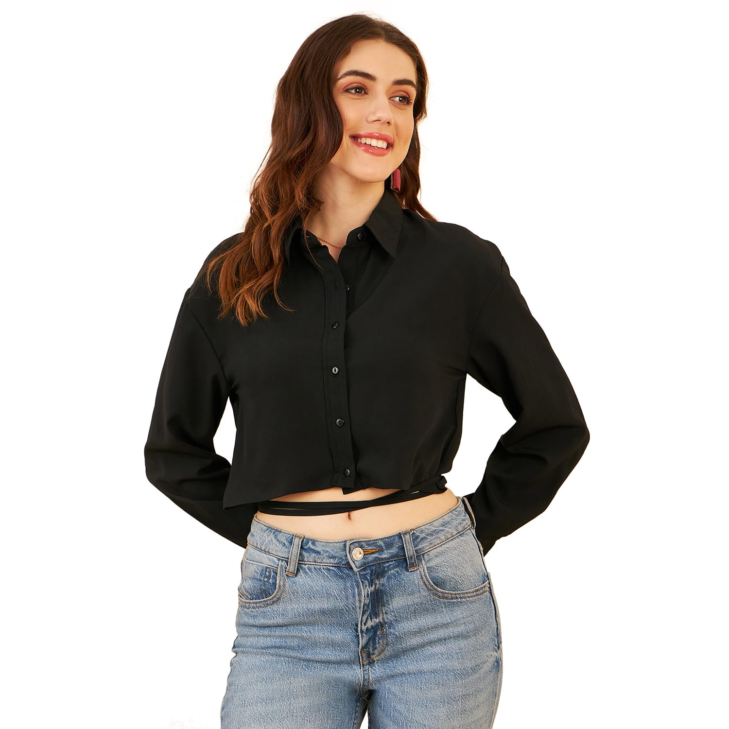 Women's Solid Semi Fit Blouse-image-39