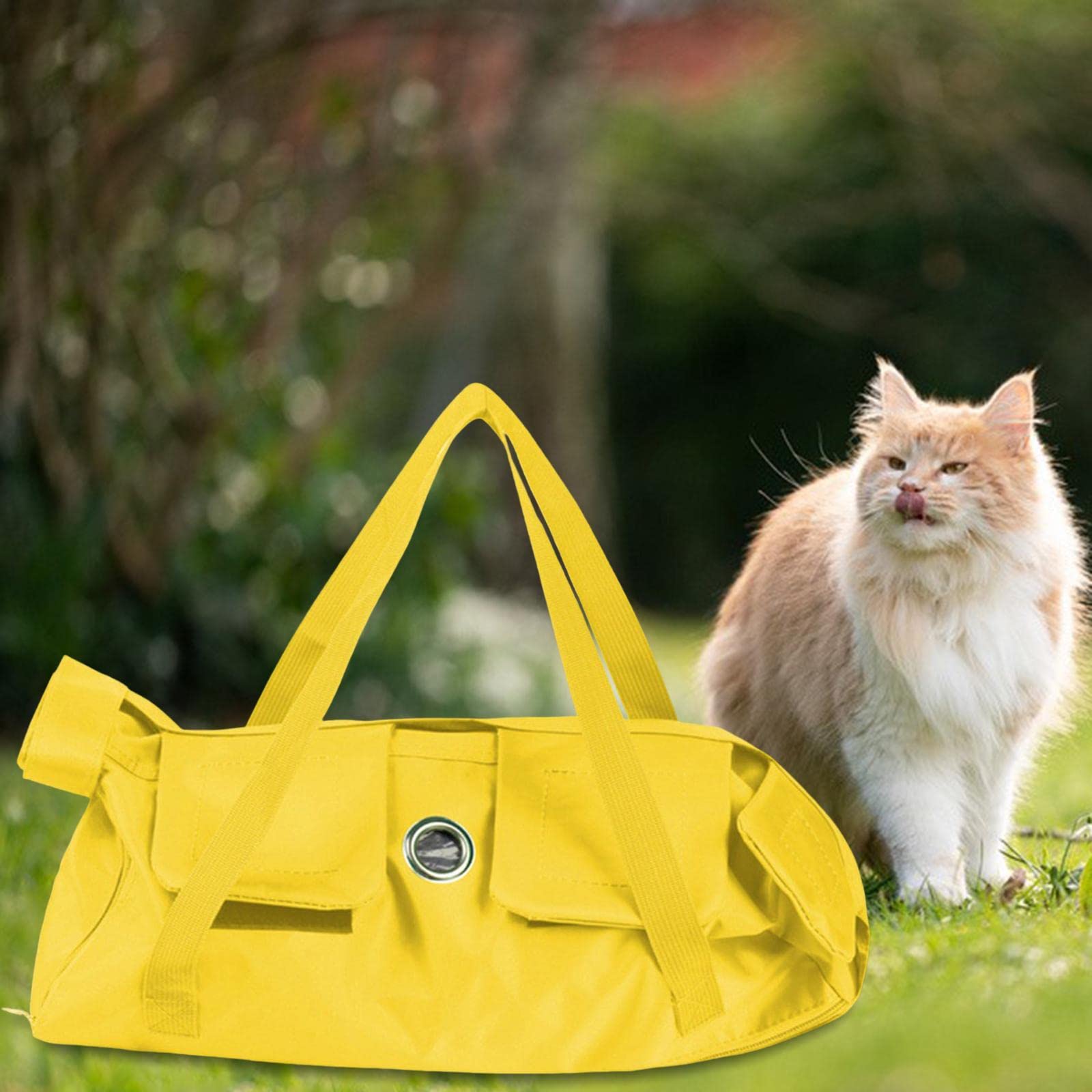 CALANDIS Cat Grooming Restraint Bag Anti Bite Anti Scratching Nail Trimming Bathing Yellow 37Cmx24Cm S (B0BHWH541H) Amazon Price History, Amazon Price Tracker