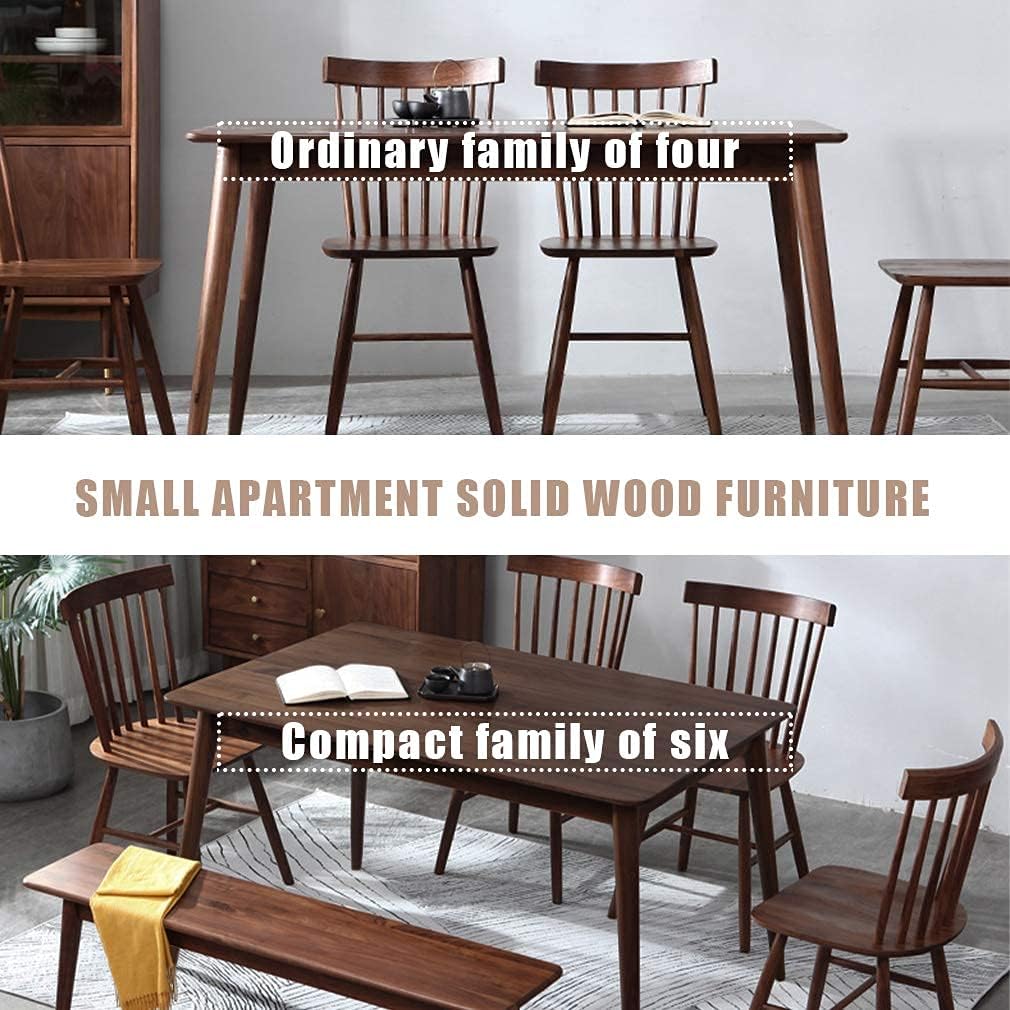 Dining Table Kitchen Table 47" Dining Room Table Small Kitchen Table for Small Spaces Table Modern Home Furniture Dinner Table Rectangular (Espresso)